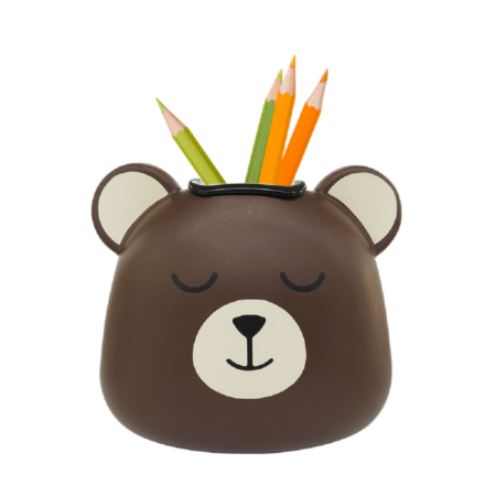 Porta Objeto Urso Marrom