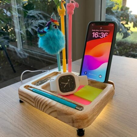 Organizador Madeira Led