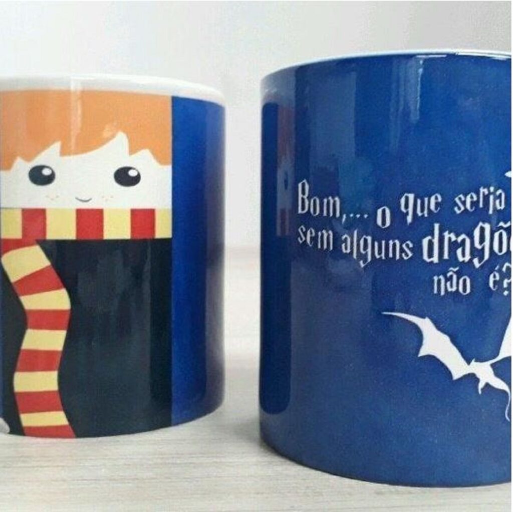 Caneca Porcelana Rony Weasley Harry Potter