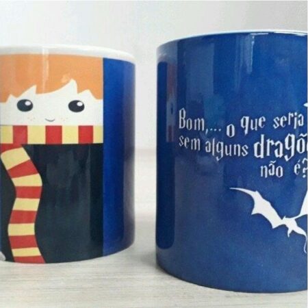Caneca Porcelana Rony Weasley Harry Potter