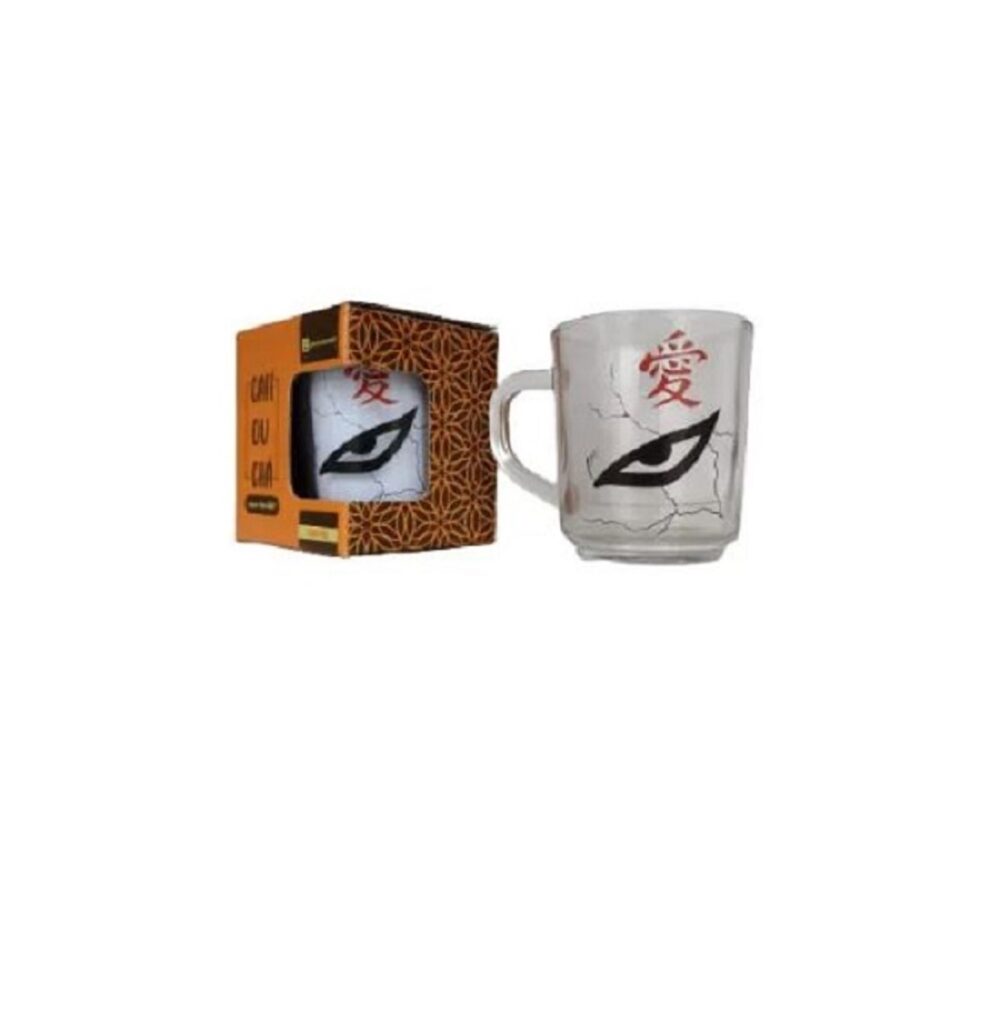 Caneca de Vidro Olho Kanji