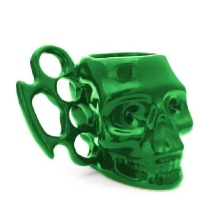 Caneca 3d Caveira Verde