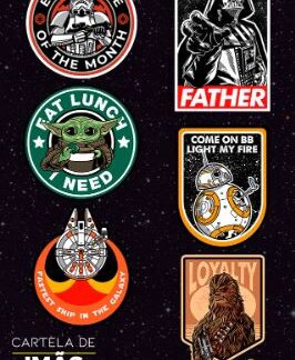 Kit 6 Imãs Geladeira Star Wars