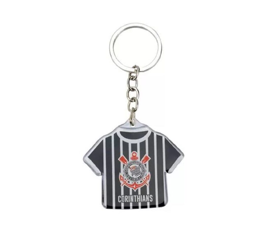 Chaveiro Em Forma De Camisa De Time Corinthians Oficial