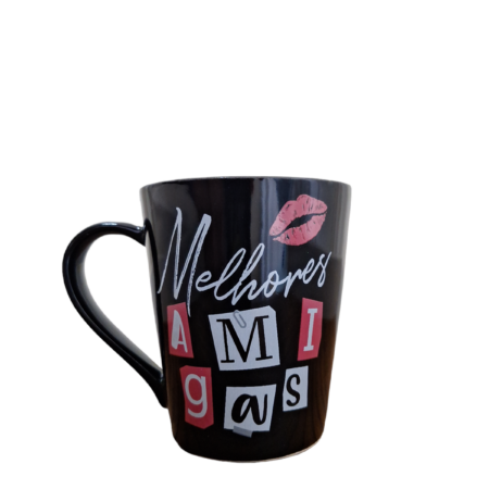 Caneca De Porcelana Melhores Amigas