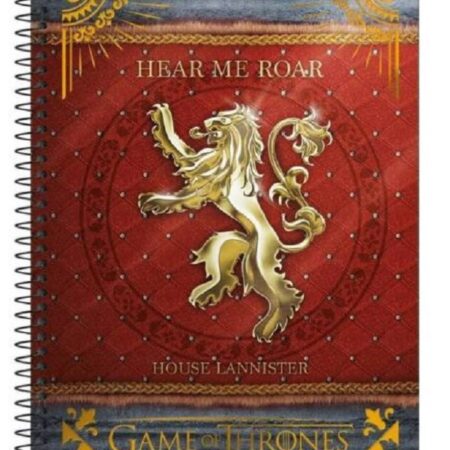 Caderno De 01 Matéria Capa Dura Tilibra Com 96 Folhas - Game Of Thrones