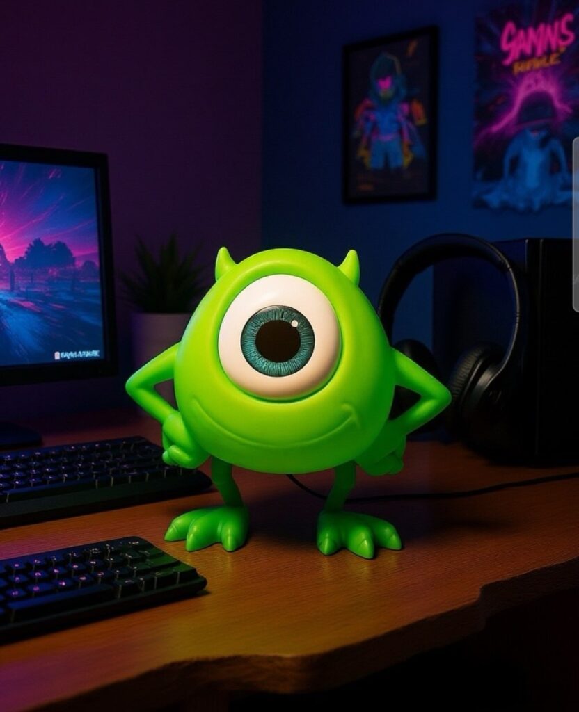 Luminária Mike Wazowski Monstros S.A.