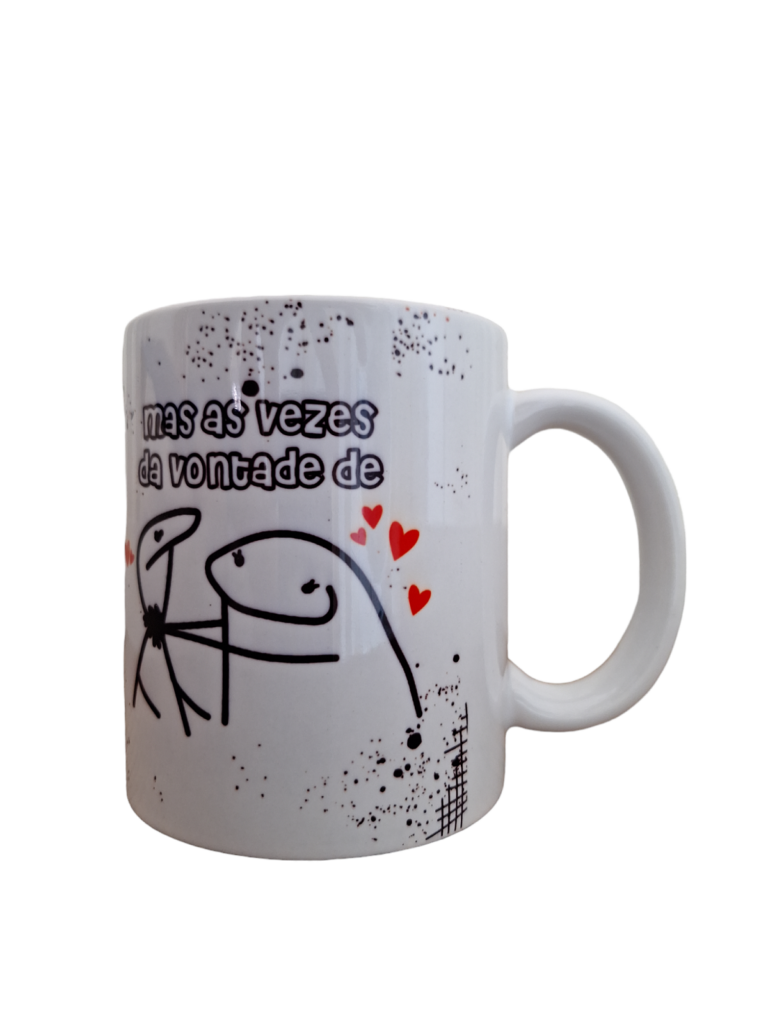 Caneca Te Amo Mas As Vezes Da Vontade De...