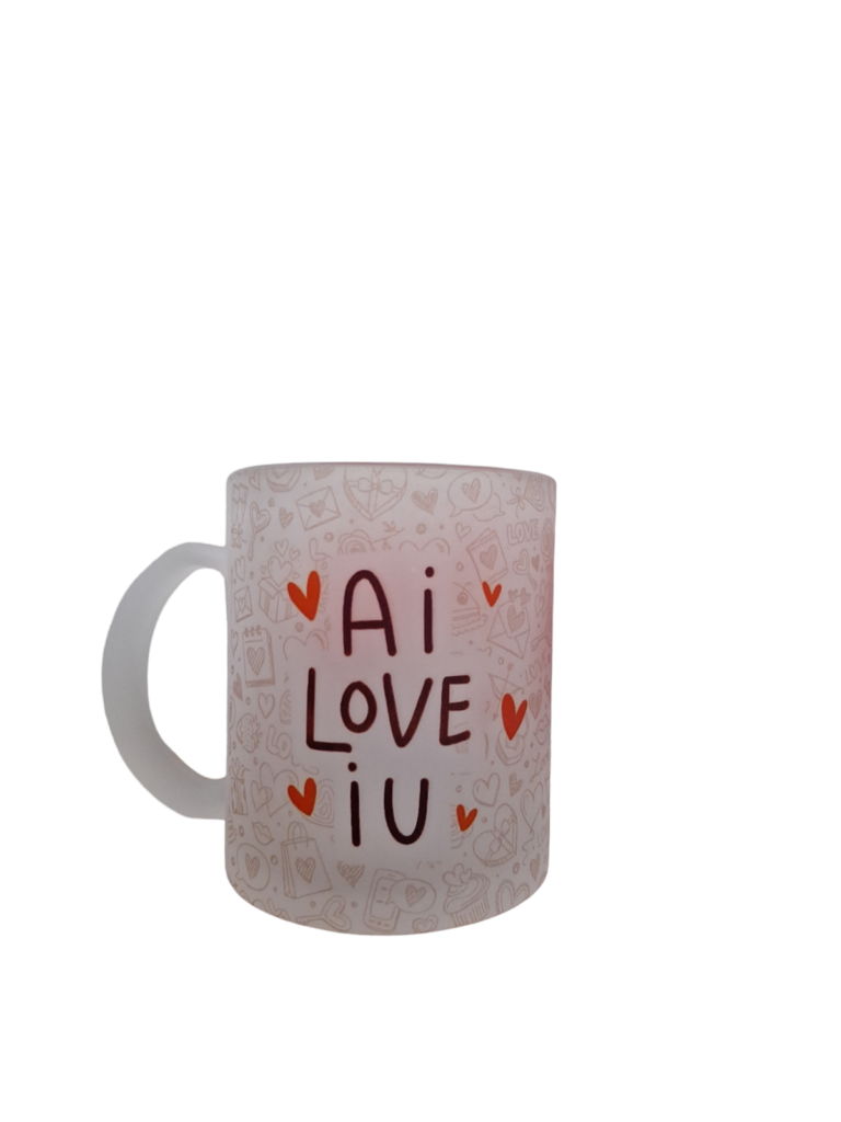 Caneca I Love Iu - Resina Branca