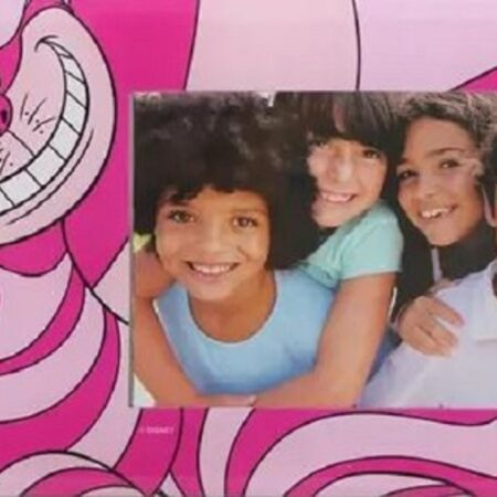 Porta Retrato Alice In Wonderland Gato Risonho