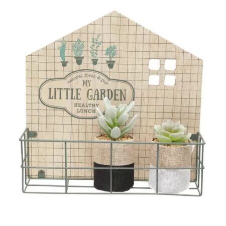 Prateleira Madeira/metal Vintage Little Garden