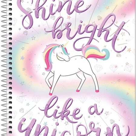 Caderno 01 Matéria Capa Dura Tilibra 80 Folhas - Unicórnio