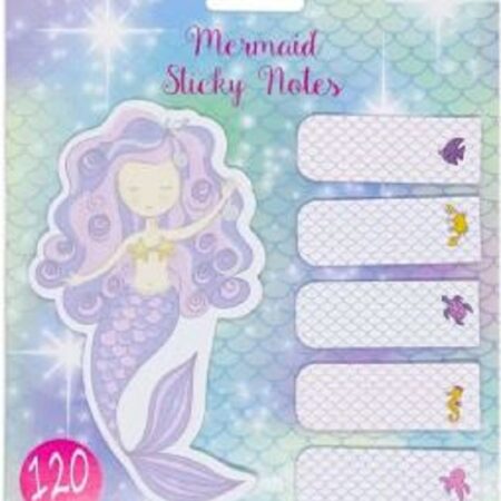 Cartela Sticky Notes Sereia - 6 Peças