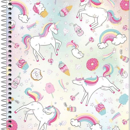 Caderno 01 Matéria Capa Dura Tilibra 80 Folhas - Unicórnio 2