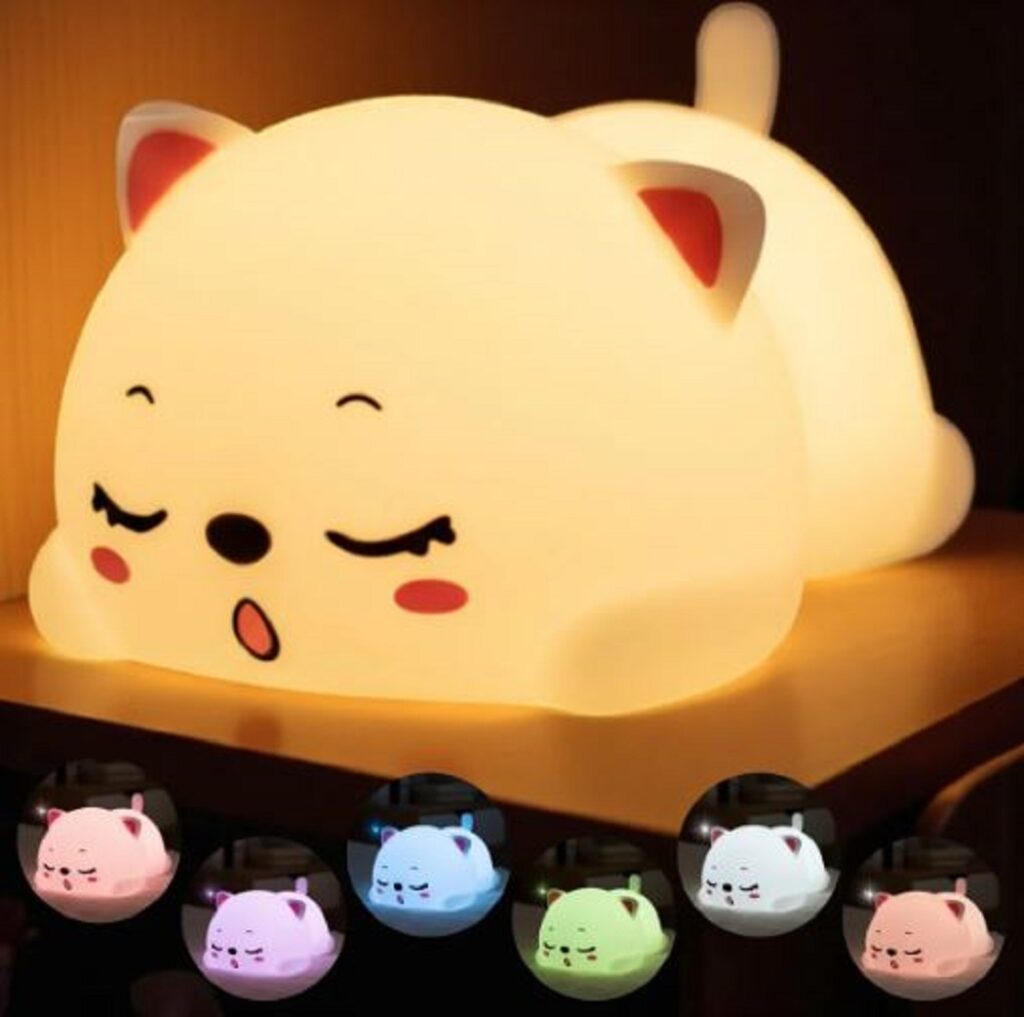 Luminária Silicone Gatinho