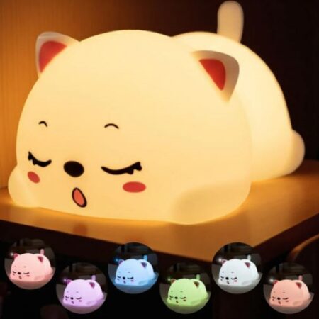 Luminária Silicone Gatinho