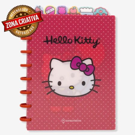Caderno de Anotações com Divisória 21X16cm Hello Kitty