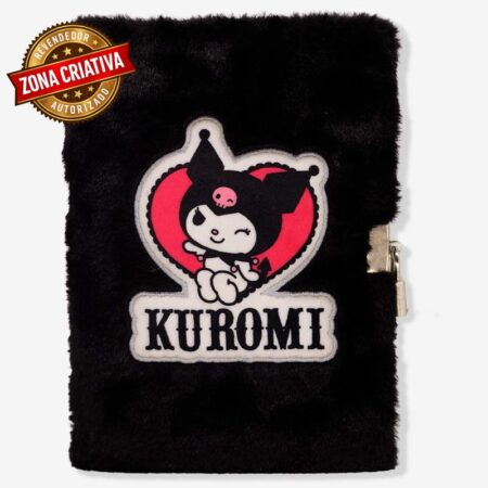 Caderno de Pelúcia 21X14cm Kuromi