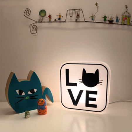 Luminária Gato Love