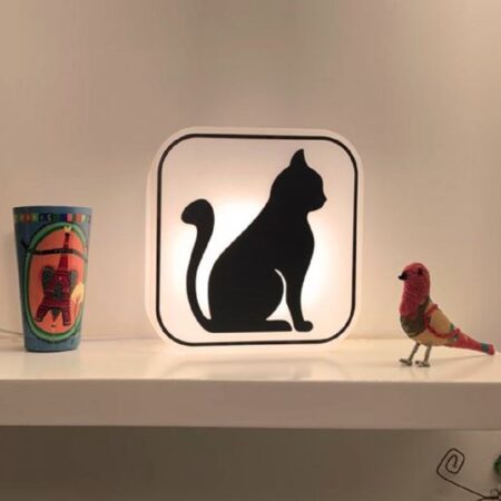Luminária Gato Shilueta