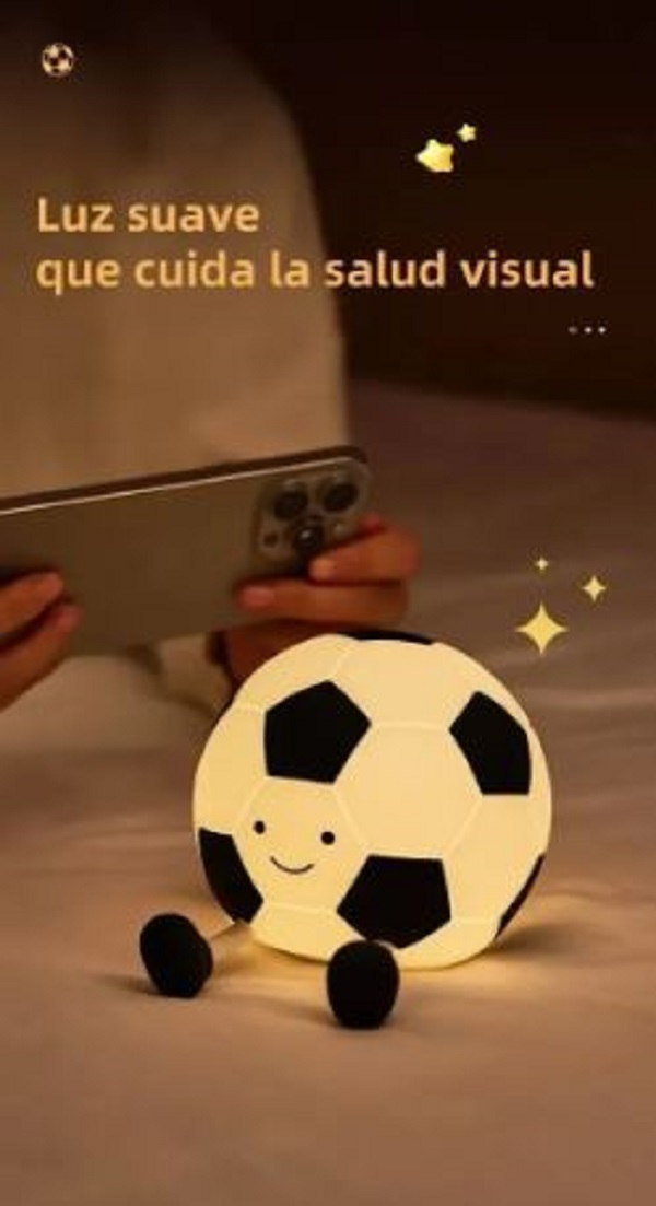 Luminária Silicone Bola de Futebol - Imagem 4