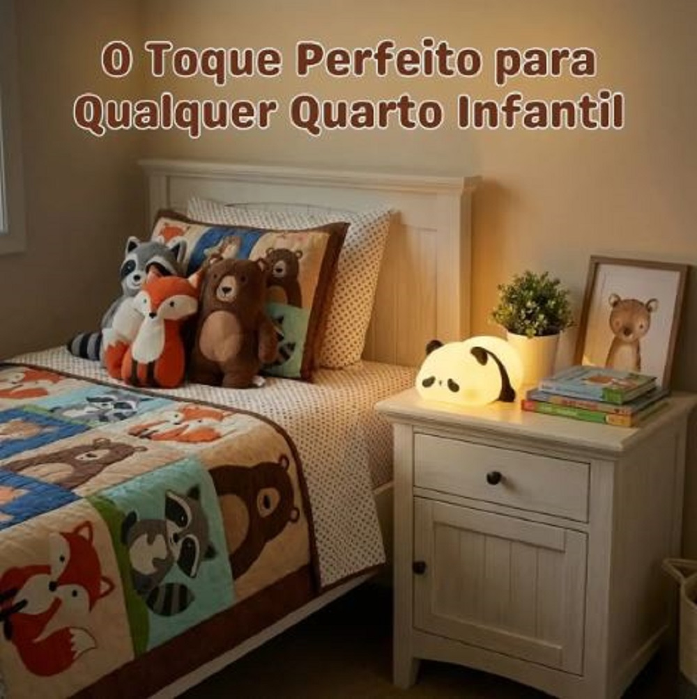 Luminária Silicone Panda Touch - Imagem 7