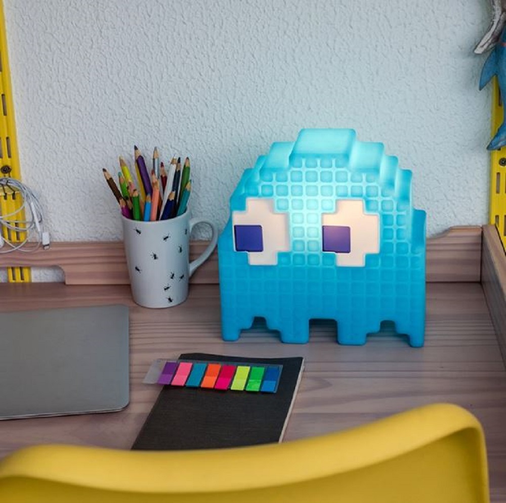 Luminária Pacman Fantasminha Azul
