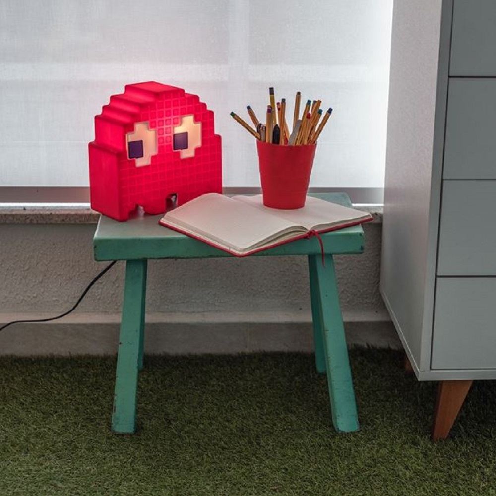 Luminária Pacman Fantasminha Vermelha